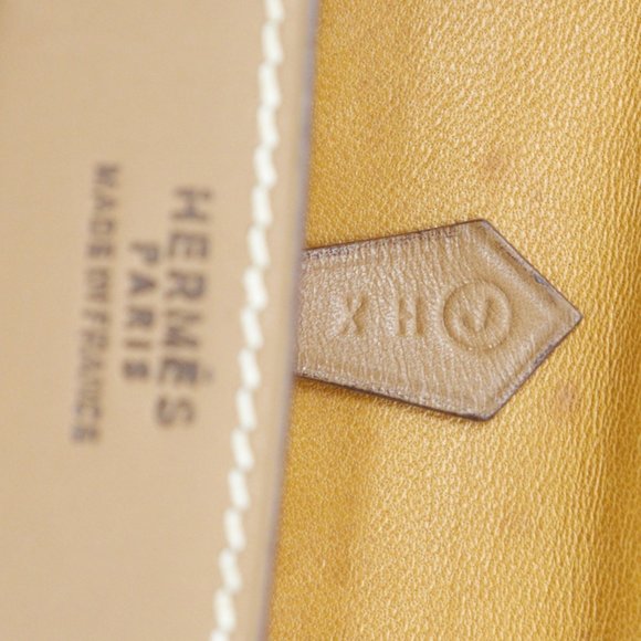 Hermes Vintage Shoulder Bag Canvas 1980 〇J Flap Ladies - Picture 8 of 9